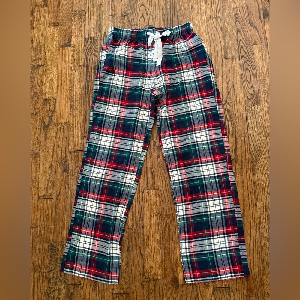 J. Crew Women’s Plaid Pajama Bottoms - Red, Green, White NWT